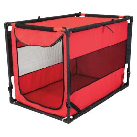 Life Large Portable Dog Kennel, Red